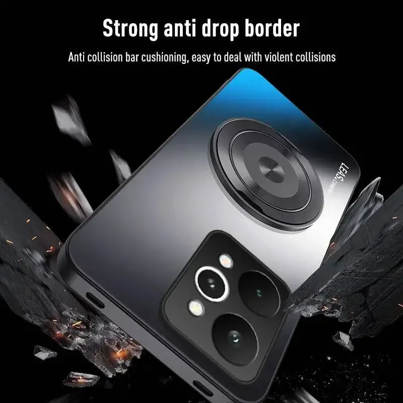 ل Realme 15 Pro حافظة بسيطة الدورية حامل نمط الأعمال الفاخرة ماتي الجلد ودية المضادة للسقوط غطاء ل Realme15