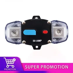 Stroomonderbreker 50A 60A 80A 100A 150A 200A 250A 300A 12-48VDC Auto Vrachtwagen Audio Resetbare Zekering Stroomonderbreker met Power Protect