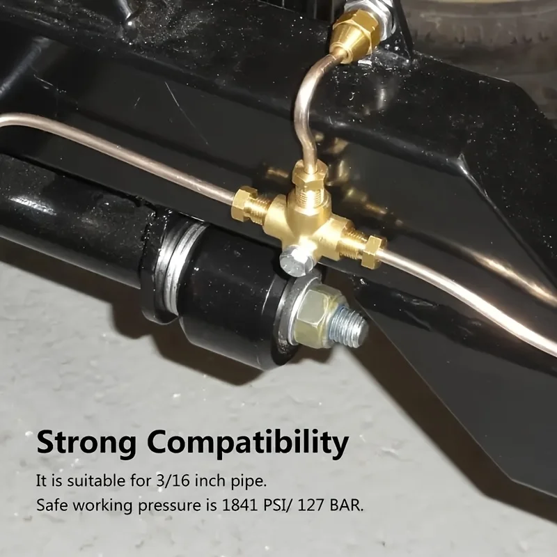 

10 X 1 Mm 3/16" Pipe Brake Hoses Tee 10mm Brake Pipe Fittings 3 Way Brake T Piece Tee With 3 Male Short Nuts Union Metric