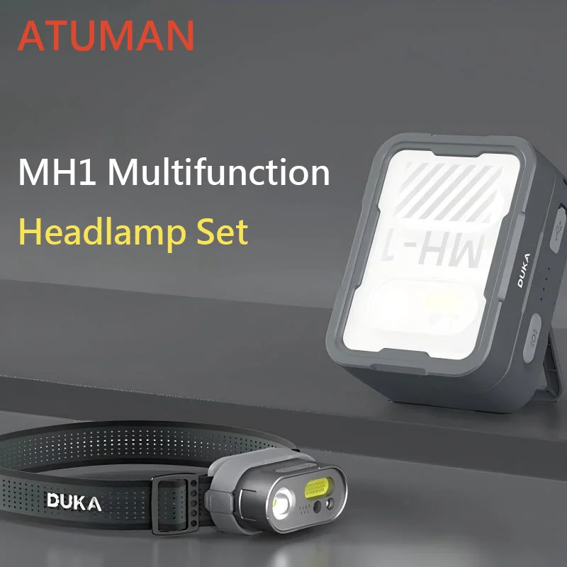

Многофункциональный налобный фонарь DUKA ATuMan MH1: мощный портативный фонарь для кемпинга и аварийного освещения на открытом воздухе