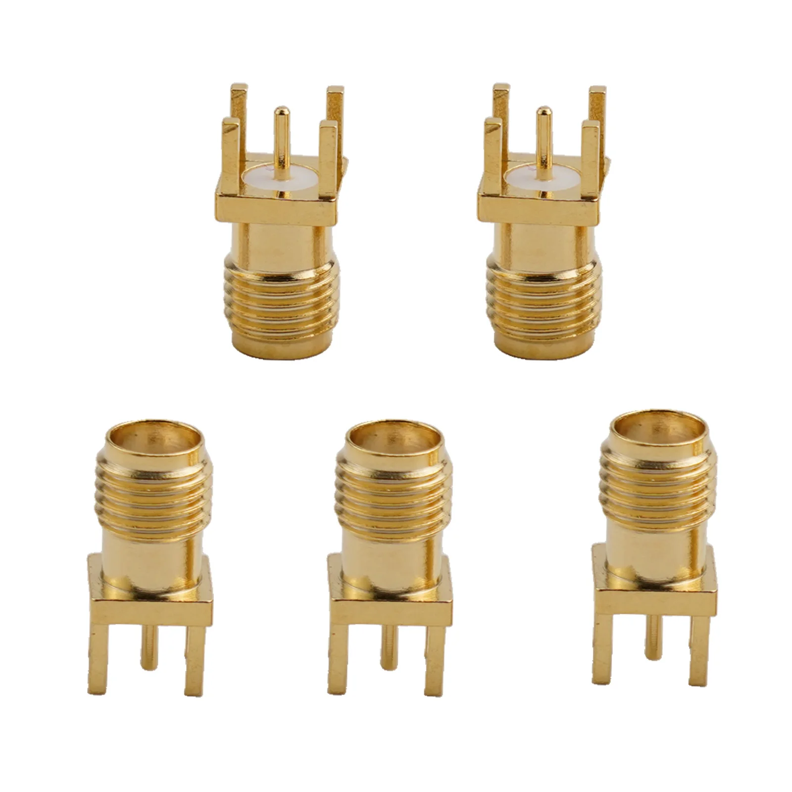 5 สําหรับ SMA หญิง RF COAX ซ็อกเก็ตตัวเชื่อมต่อ PCB Mount 4mm Through Hole SOLDER Port สําหรับเสาอากาศภายนอกและ MINI WAVE อุปกรณ์