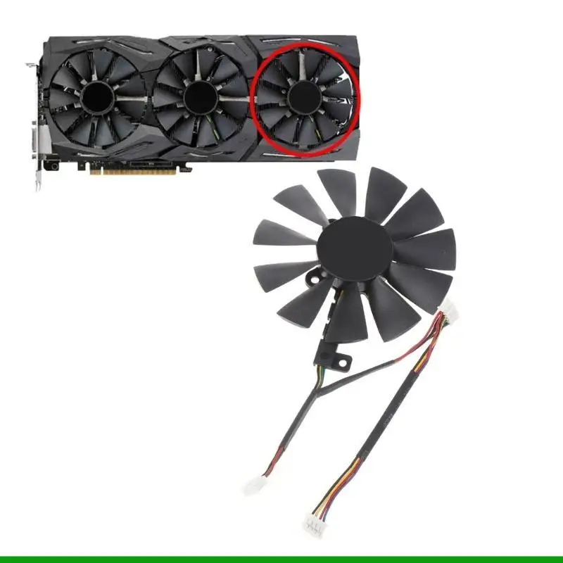 U55C for STRIX 1080 87mm Graphics Card Cooling Fan PLD09210S12HH VGA Fan