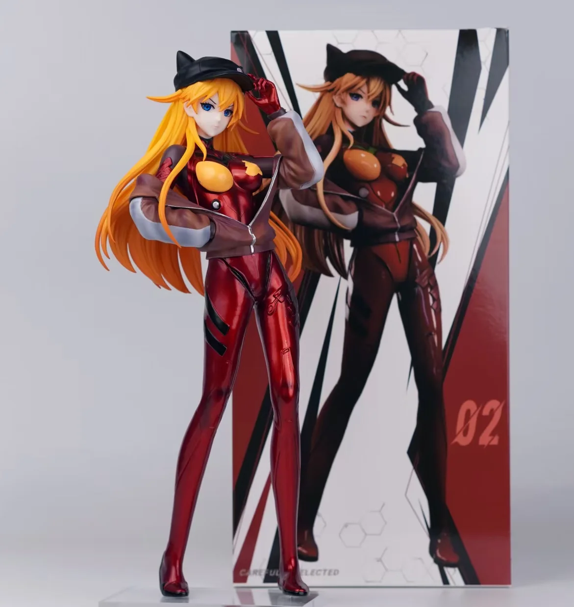 

Anime Asuka Langley Soryu Action Figure Battle Dress Collectible Toy Model With Spear For Anime Fans And Collectors