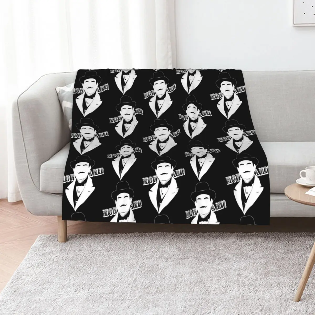 Mon ami! Throw Blanket Personalized Gift Multi-Purpose blankets and throws manga Blankets For Bed Soft Plush Plaid Blankets
