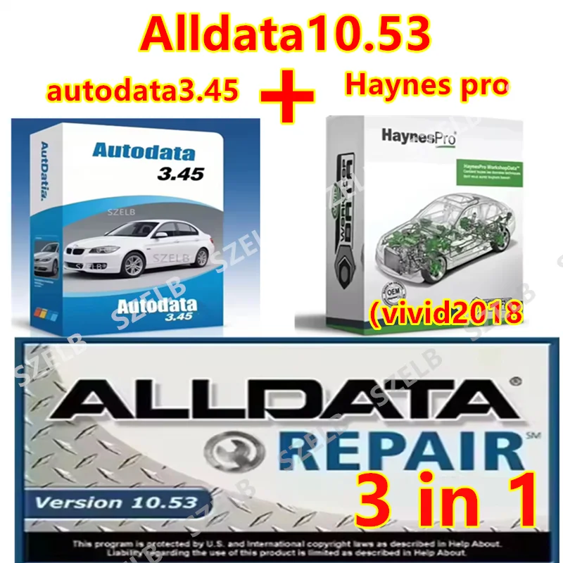 autodata 3.45+ Haynes pro(vivid2018) برنامج إصلاح السيارات دعم تقني للسيارات والسيارات Alldata 10.53 مع محرك أقراص ثابتة سعة 640 جيجابايت #1