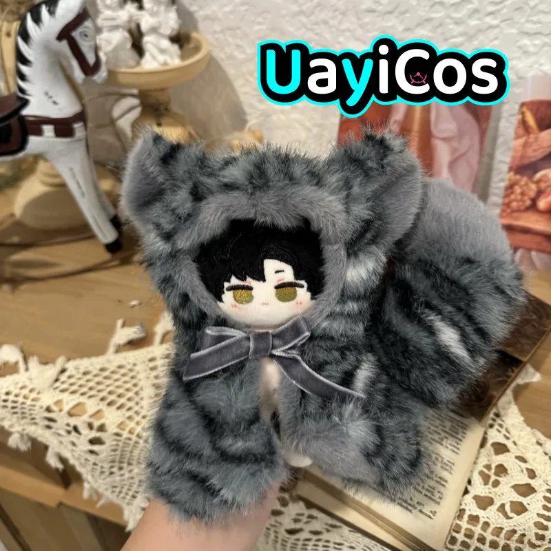 

In stock 10cm Doll Clothes Rabbit Fox Bear Snow Leopard Cat Deer Animal Cartoon Cloak Clothing Suit Stuffed Plushies Doll Anime