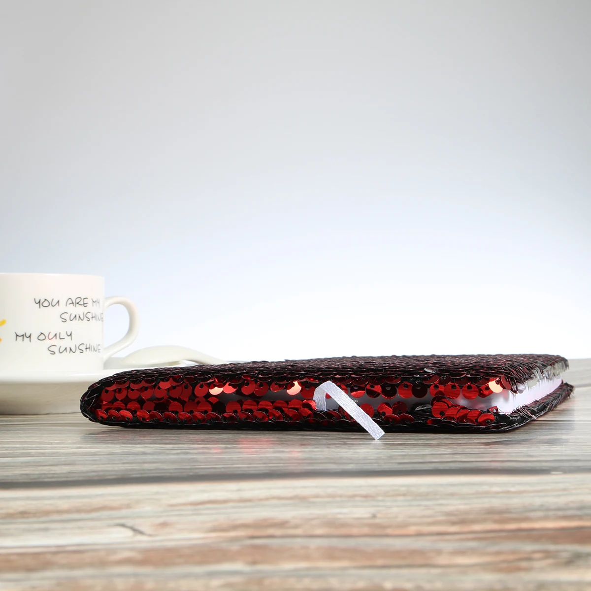 Notatnik z cekinami Czerwony Dziennik z Zamkiem Artykuły Szkolne Biurowe Syrenka Artykuły Papiernicze Notatniki dla Dziewcząt Podkładki Planer dla Dzieci Podkładka do Pisania Premium