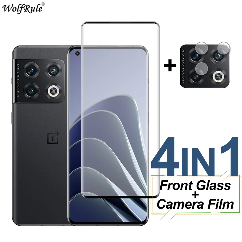 Verre incurvé à couverture complète pour Oneplus 10 Pro 12 12R, protecteur d'écran, Film d'objectif de caméra en verre trempé Oneplus 10 Pro 11R 11 9 8 7