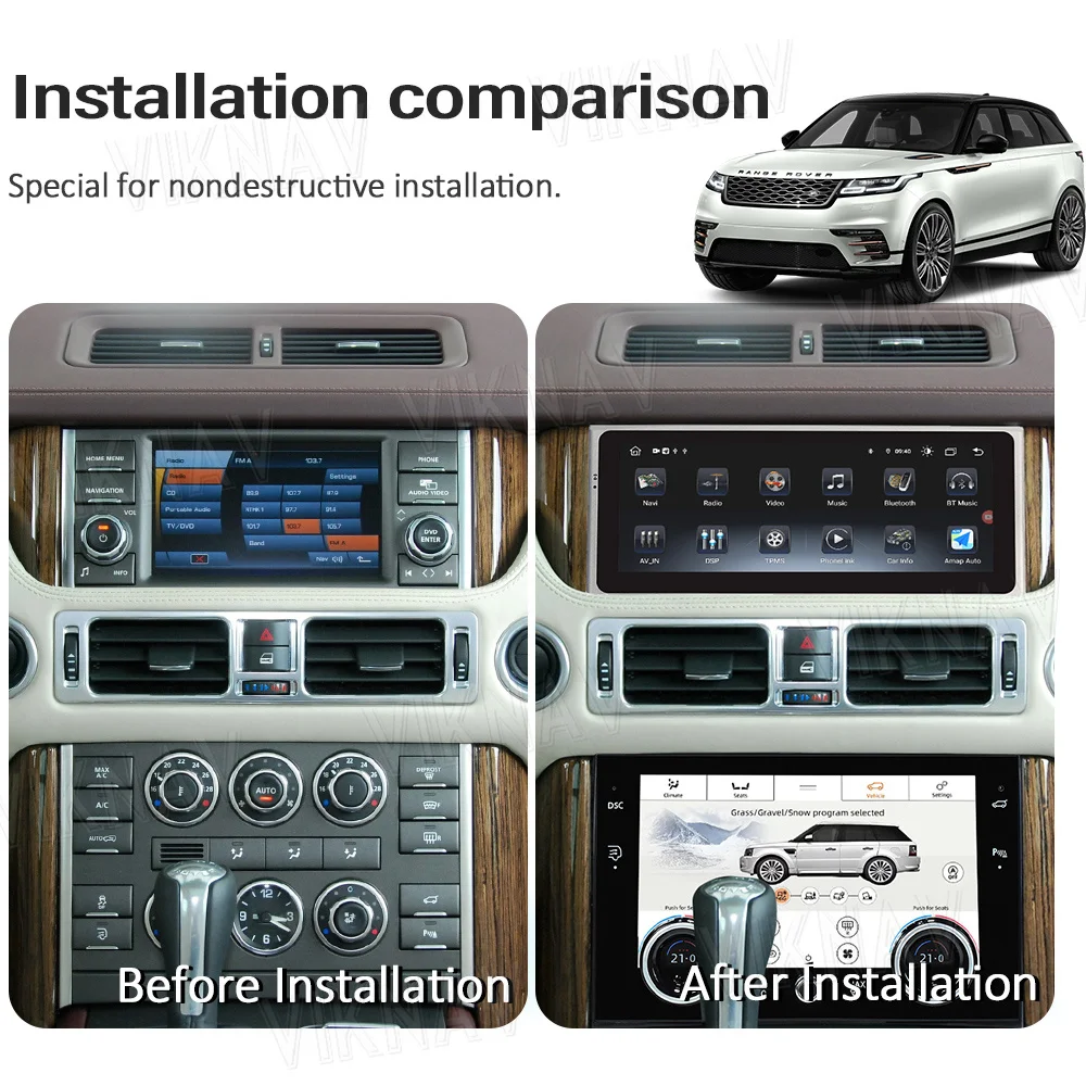 Android head unit car radio 10.25inch For Land Range Rover vogue V8 L322 1998-2012 GPS Navigation player