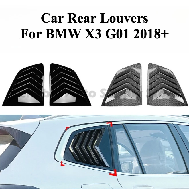 

Car Rear Louvers For BMW x3 ix3 g01 2018 + Triangular Blinds Car Sticker Trend Modification Parts