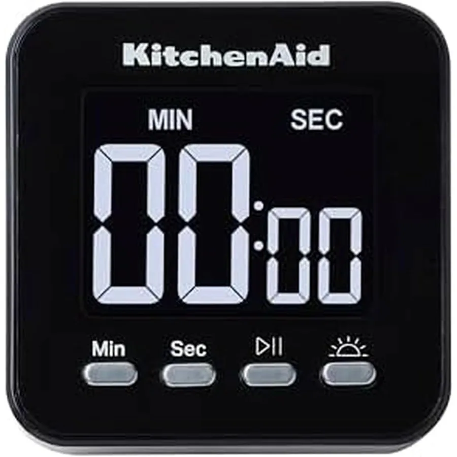 

KQ912 99M Digital Single Event Magnetic Visual Timer with Backlight for Cooking Classroom Egg Timer Black Ideal for Kitchen Edu