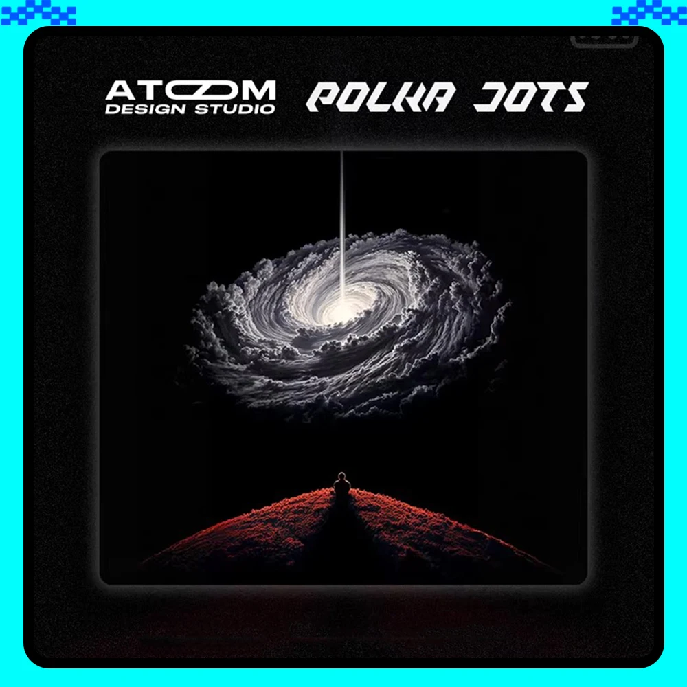 ATOM Glass Mousepad FPS Smooth and Speed Mouse Pad Micro-etched Surface Waterproof For TTK APEX Valorant CSGO PC Accessories