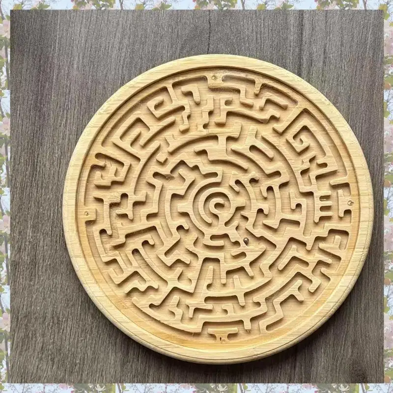 T84C-ไม้เกมกระดานเขาวงกตรอบเขาวงกตเขาวงกตเกมกระดานเขาวงกตปริศนาเกมตรรกะสําหรับเด็กวัยหัดเดินผู้ใหญ่