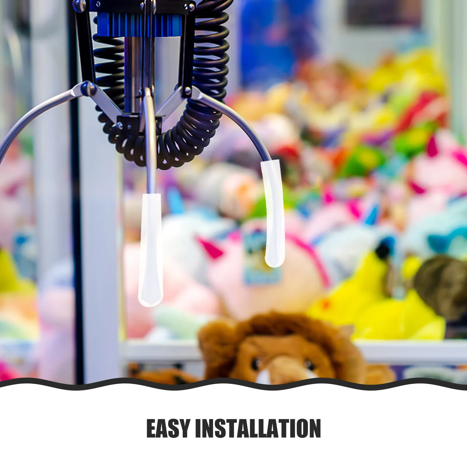 

20 шт. универсальных нескользящих резиновых накладок для пальцев для игровых автоматов с когтями, противоскользящие захваты-шипы для вендинговых аппаратов