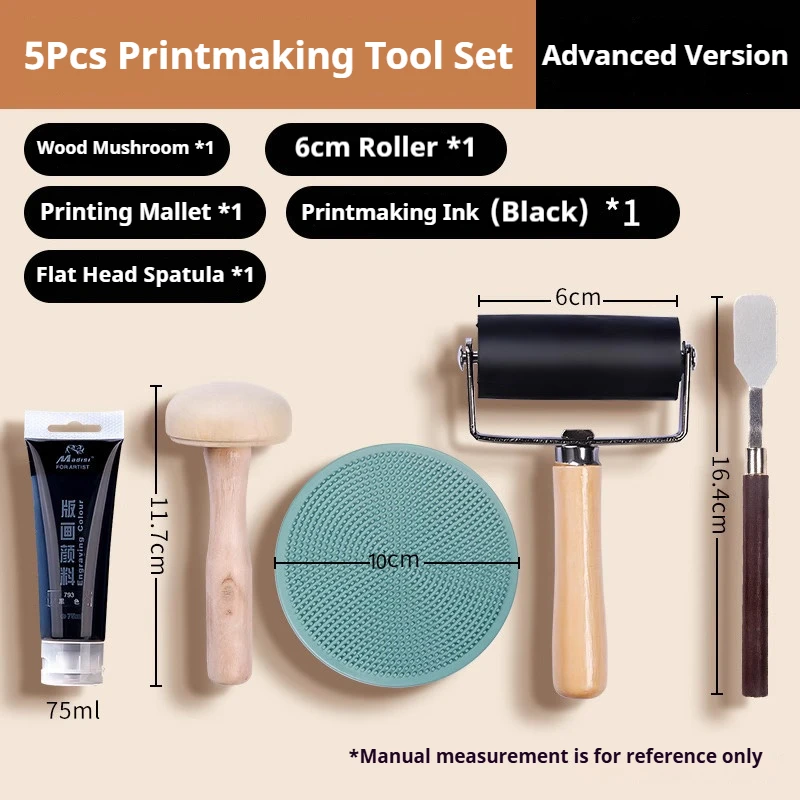 3mm Soft Carving Rubber Block Printmaking Stempel Blokken Kit Vel A3/A4/A5 Drukplaat Plaat Maken Linoleum Art Starter Tool