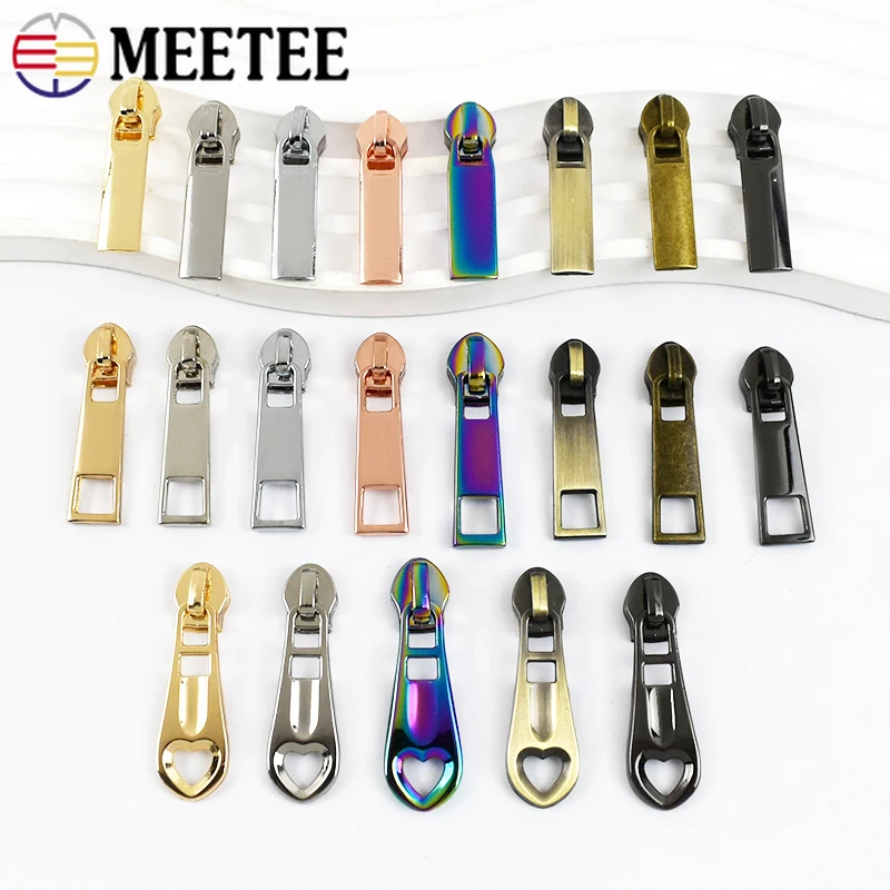 

10/20Pc 5# Zipper Slider for Nylon Zip Clothing Replacement Zips Puller Backpack Decor Zippers Repair Kit DIY Sewing Accessories