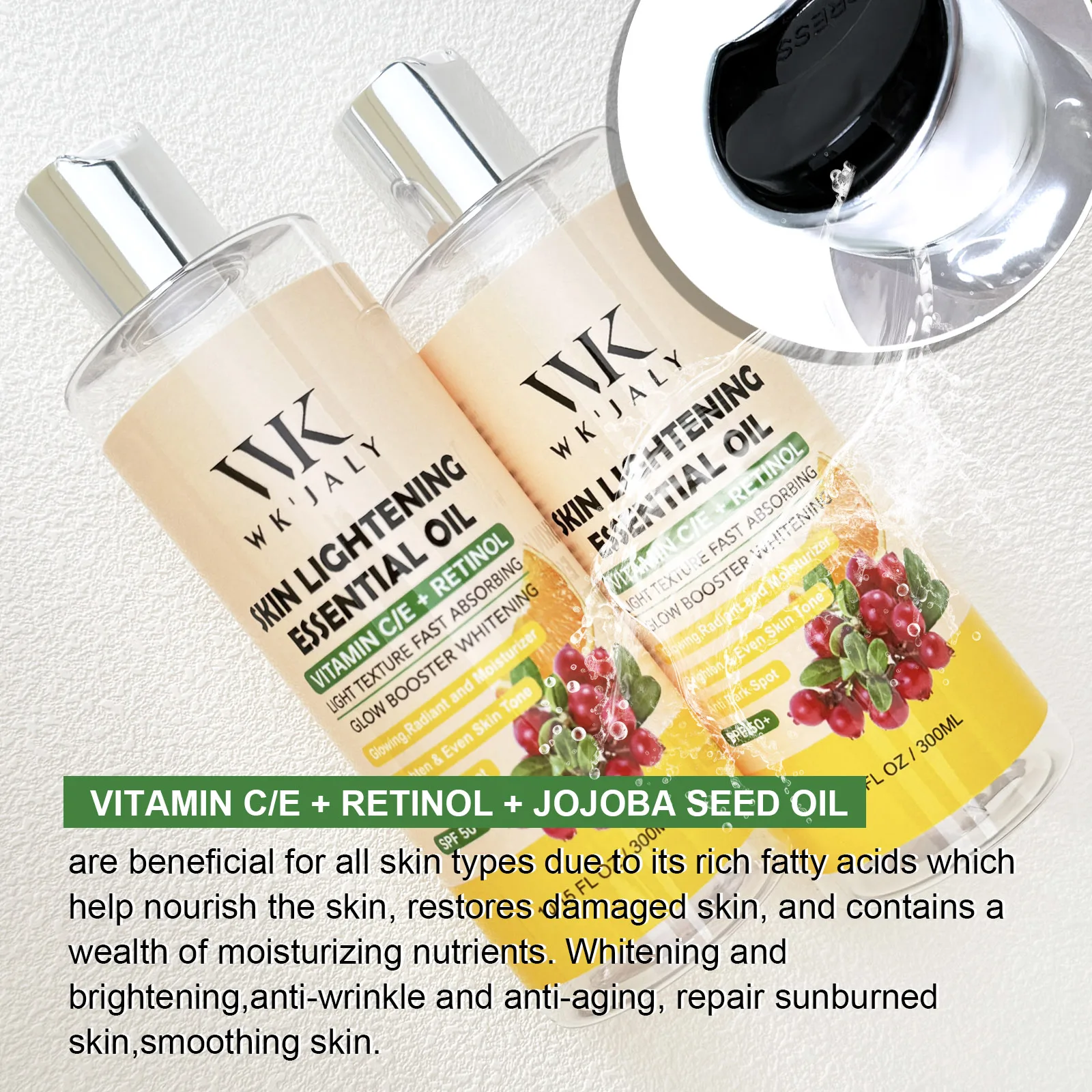 WK JALY Vitamin C and Retinol - đánh giá và giá Retinol Vitamin A Cream
