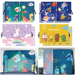 New 2 Layers Telescopic Magnetic Car Window Shades Mosquito Net Sun Cover UV Protection Sun Block Mesh Car Curtain for Kids Baby