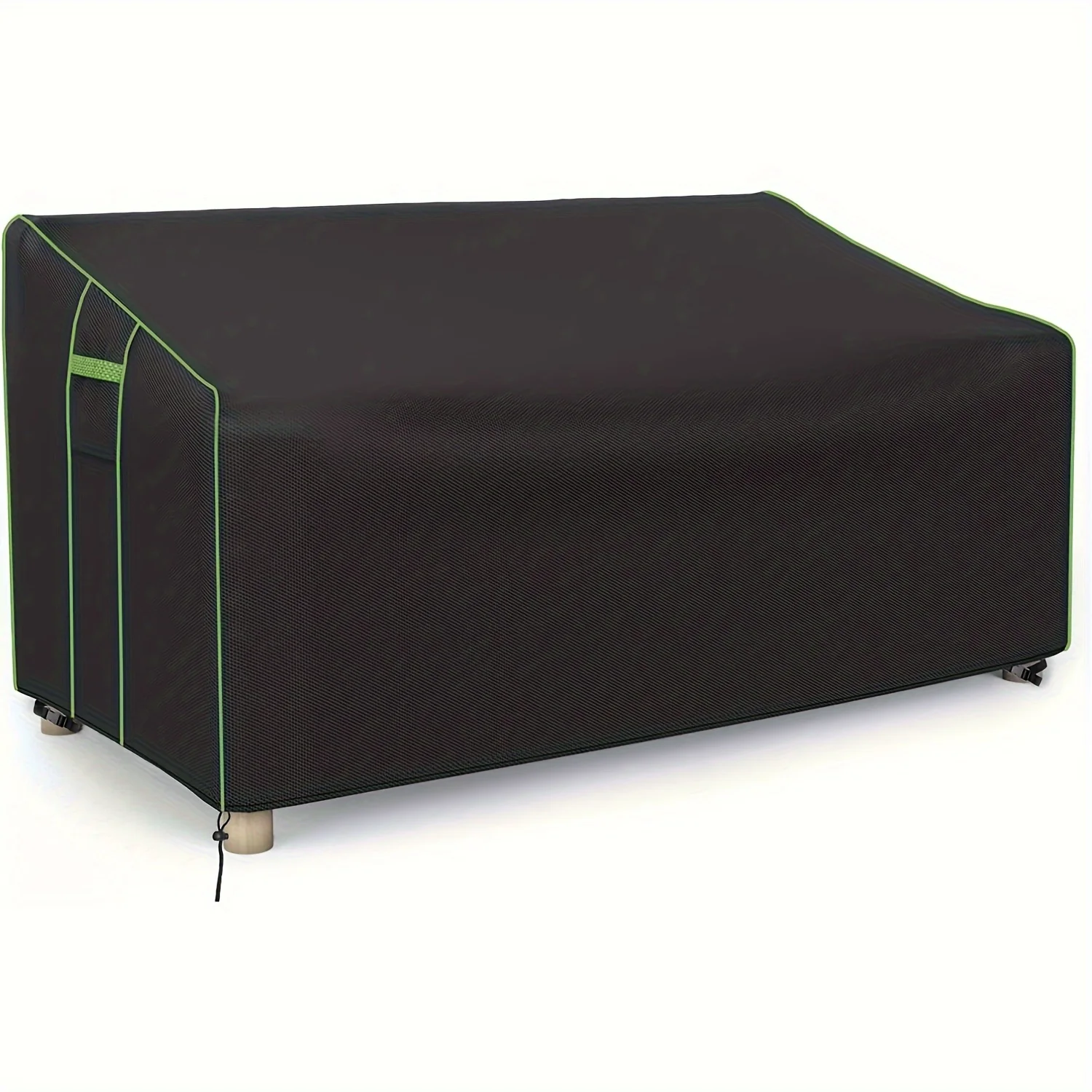 The courtyard sofa cover is waterproof, the double seat balcony two person sofa cover, the 600D thickens the heavy-duty outdoor