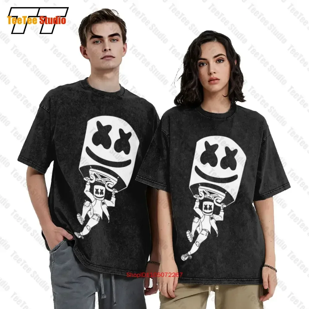 Marshmallow Dancing Dj Music Love  Oversized T-Shirt YILO