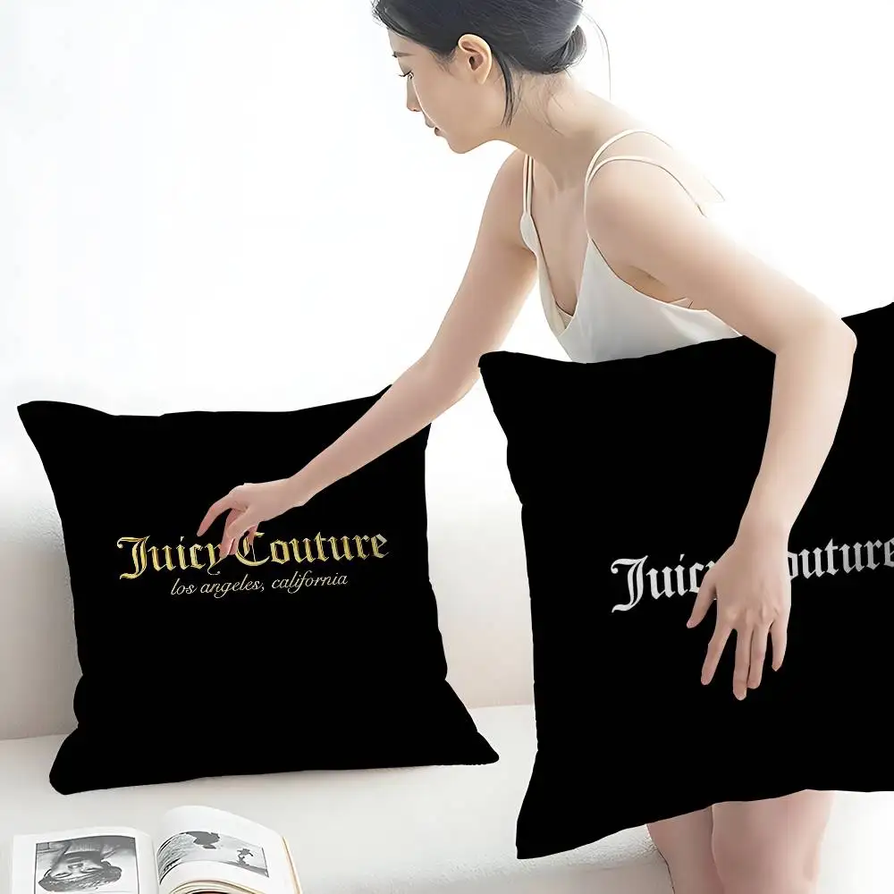 J-Juicy logo C-CoutureS-S Personalized Pillow Dust Cover Bedroom Kids Party Decoration Pillowcase Birthday Children Gift