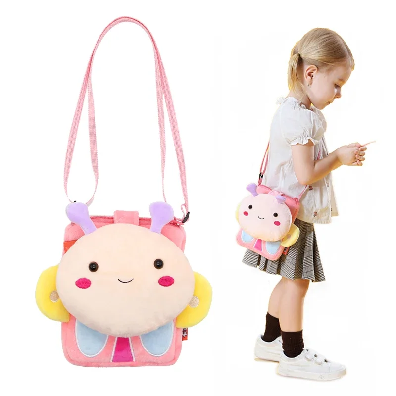 Butterfly Crossbody Bag for Girls Mini Bag Cartoon Coin Purse Shoulder Bags Children Travel Side Pack Kids Sac Enfant Fille