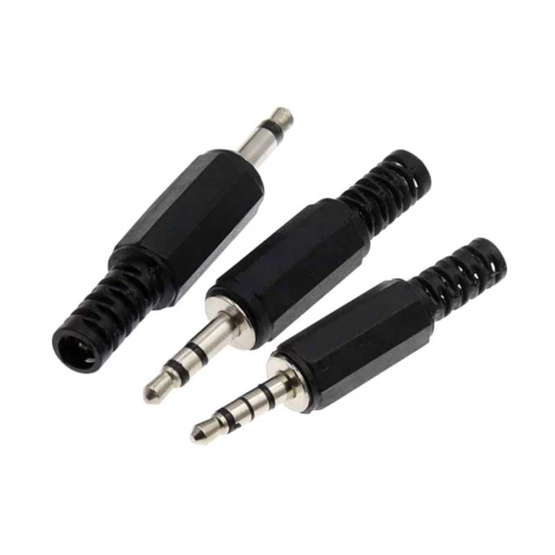 Conector RCA de 3,5mm, 2, 3, 4 polos, Mono estéreo, Audio y vídeo, conector de Cable de auriculares con enchufe de Audio Dual para toma de auriculares