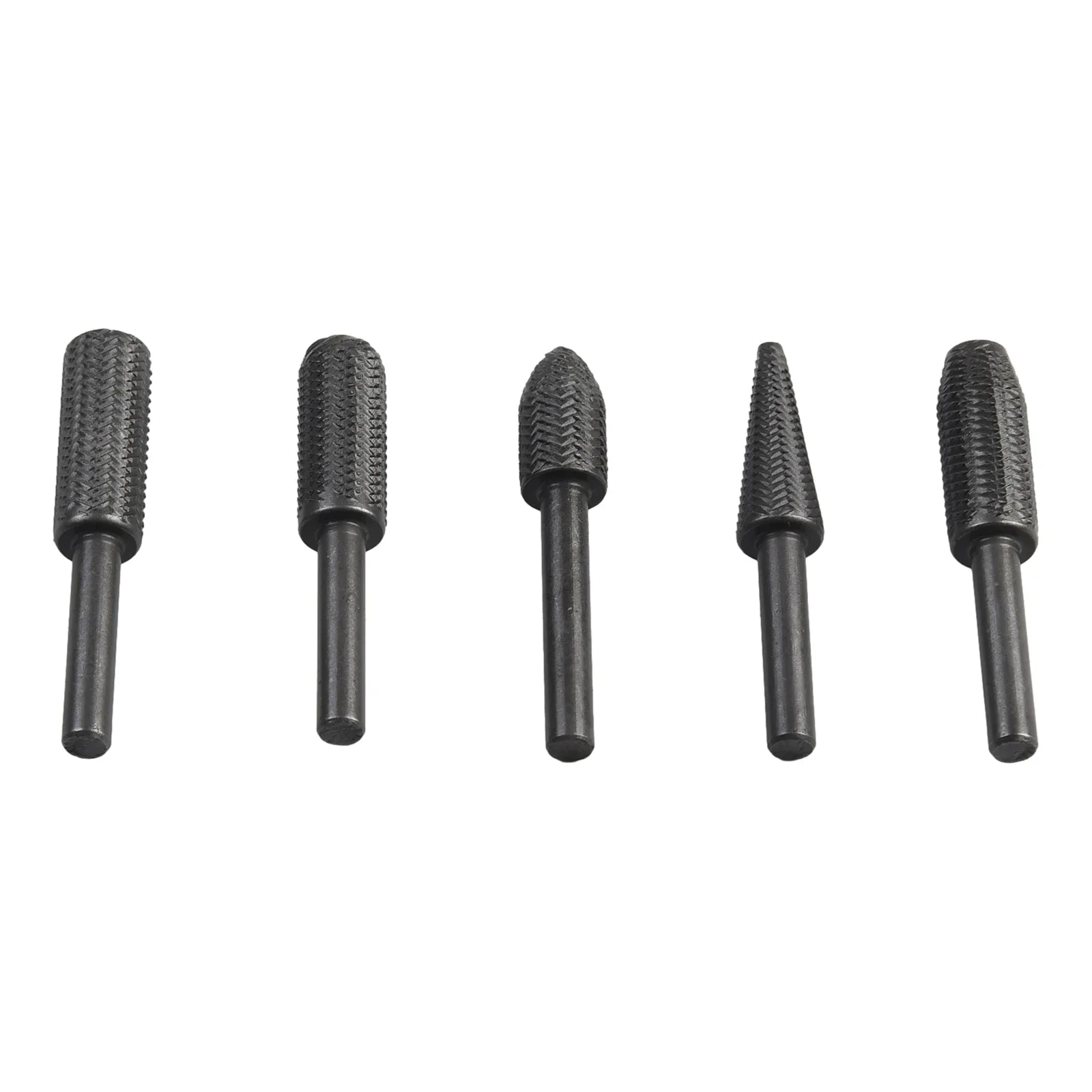 Rotary Rasp File Steel Router, Grinding Burr, Grinding Tool, Metal Derusting, Rebarbação e Alargamento, 6mm Shank, 5Pcs Set