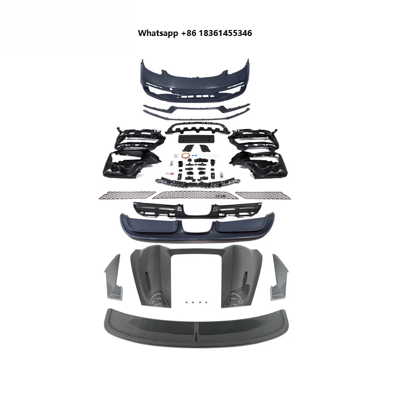 

For 982, Upgrade to GTS Style with Spoiler High Quality Carbon Fiber Body Kit