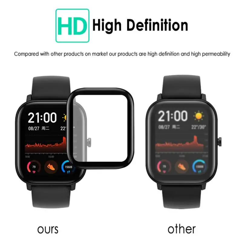 1PCS/2PCS/5PCS 3D Tempered Glass Watch For Amazfit GTS Screen Protector Protection Film For xiaomi huami Amazfit GTS Smart Watch