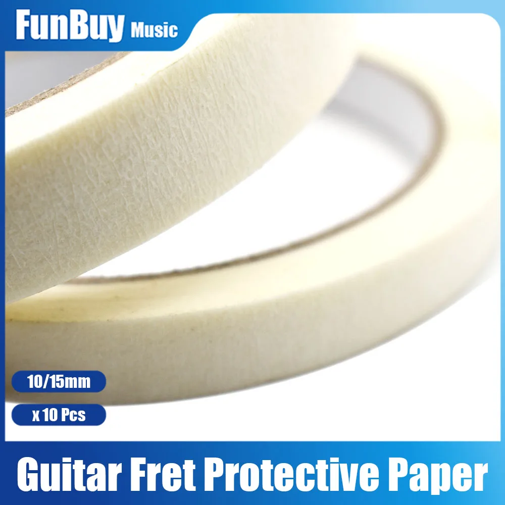 20pcs Guitar Fret Polishing Protective Paper Fretboard Protection Masking Tape Professional Luthier Tools Cleaning Rust Tool