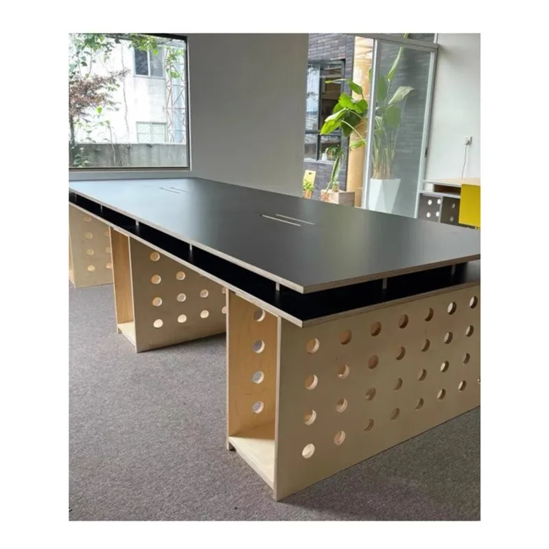 Nordic Birch Large Desk for Meeting Table Study Desk Minimalist Modern Ocean Board Computer Desk