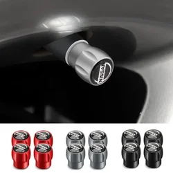 4pcs Alloy Car Wheel Tires Valves Tyre Stem Caps for Nissan Qashqai KIcks Murano Nismo Juke Patrol X Trail T32 Tiida Navara Note