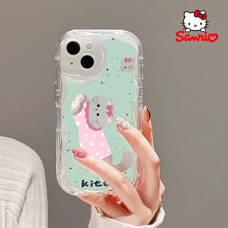 Custodia per iPhone My Melody Iphone 16/15/14/13/12/11/x/xs/xs Max Custodia per telefono donna Hello Kitty Anime per Iphone Sanrio 2025 Nuovo