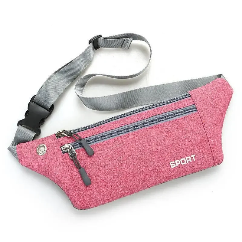 New Female Running Waist Bag Waterproof Sports Gym Mobile Phone Bag Men Women Hidden Pouch Sports Running Belt Waist Pack