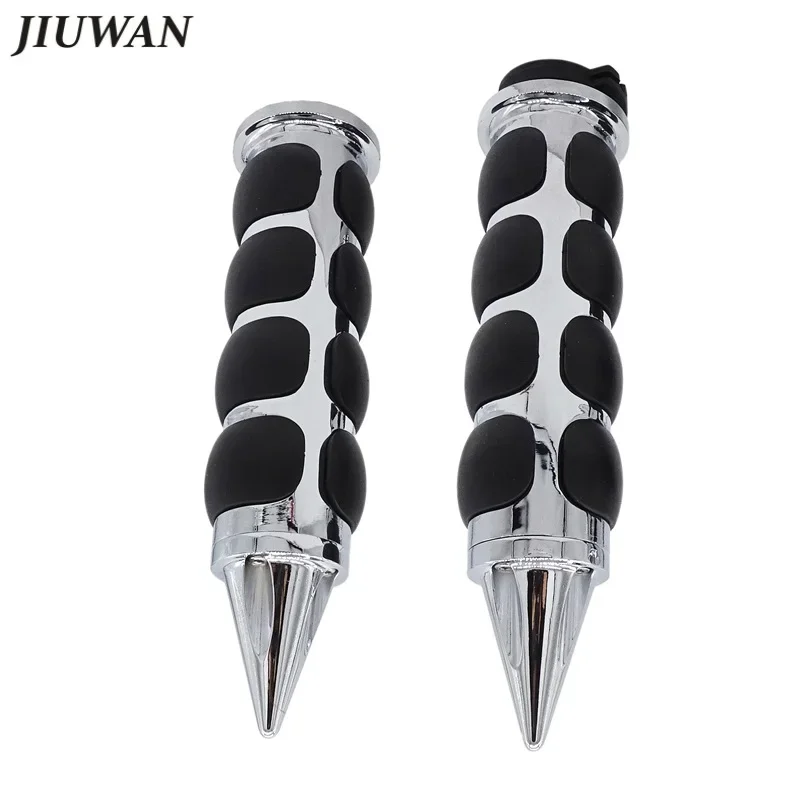 2 Pcs Aluminum Motorcycle Handlebar 1 Inch 25MM 4-Ring Air Cushioned Hand Grips For Harley Davidson Honda Suzuki Kawasaki Yamaha