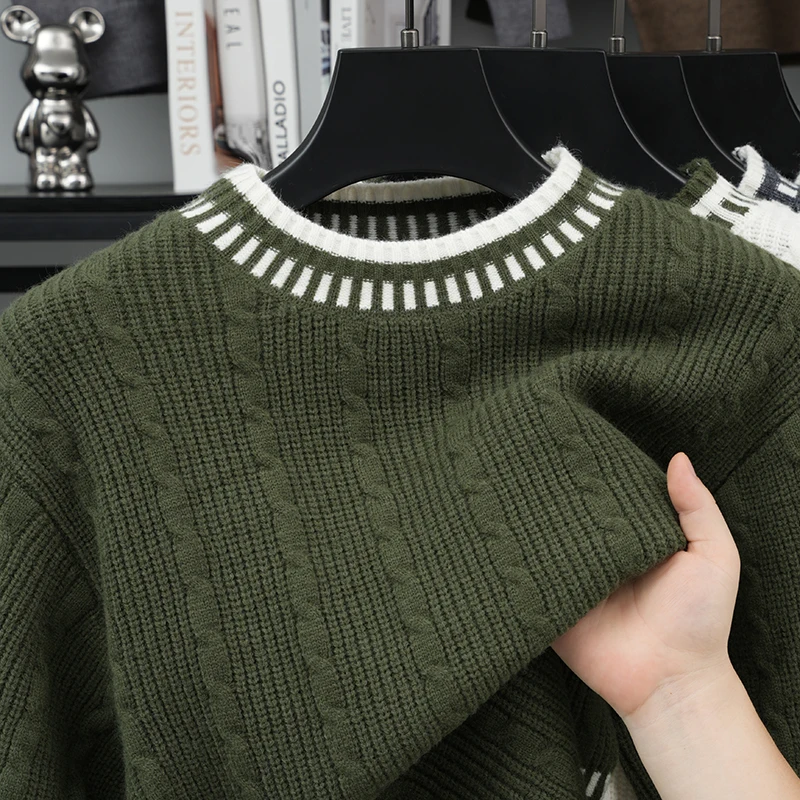 Męski jesienno-zimowy sweter z – Winter Clothing Men Style recenzja i cena