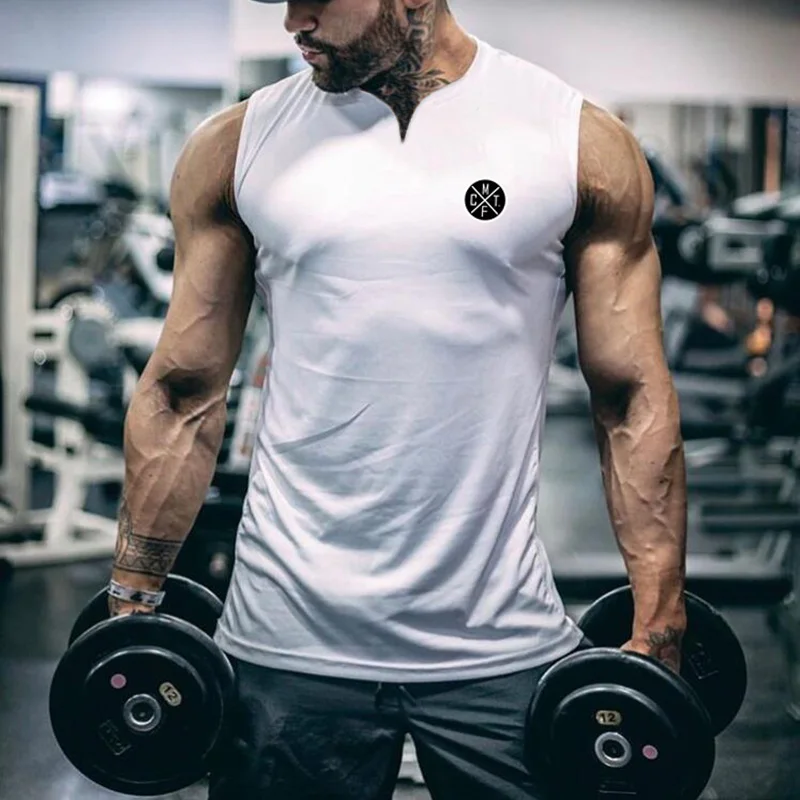 Débardeur de sport décontracté pour hommes, vêtements de gymnastique, Musculation, Fitness, Singlets, gilet sans manches à col en v, nouvelle collection