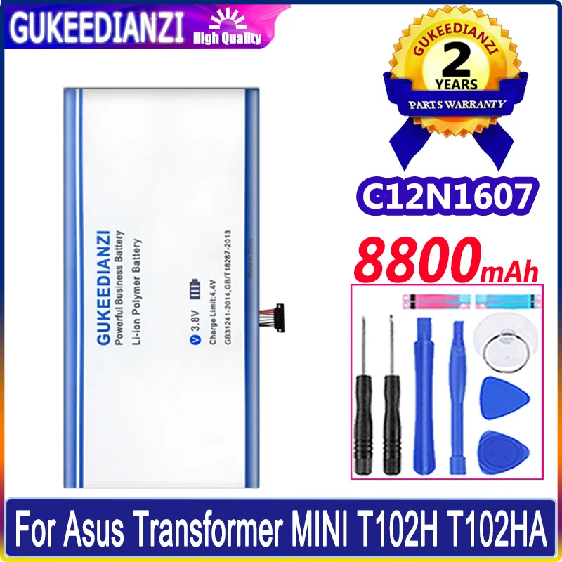 

Аккумулятор для ноутбука GUKEEDIANZI C12N1607 8800 мАч, батарея для Asus Transformer MINI T102H T102HA T103HAF T103HA T103H 0B200-0223