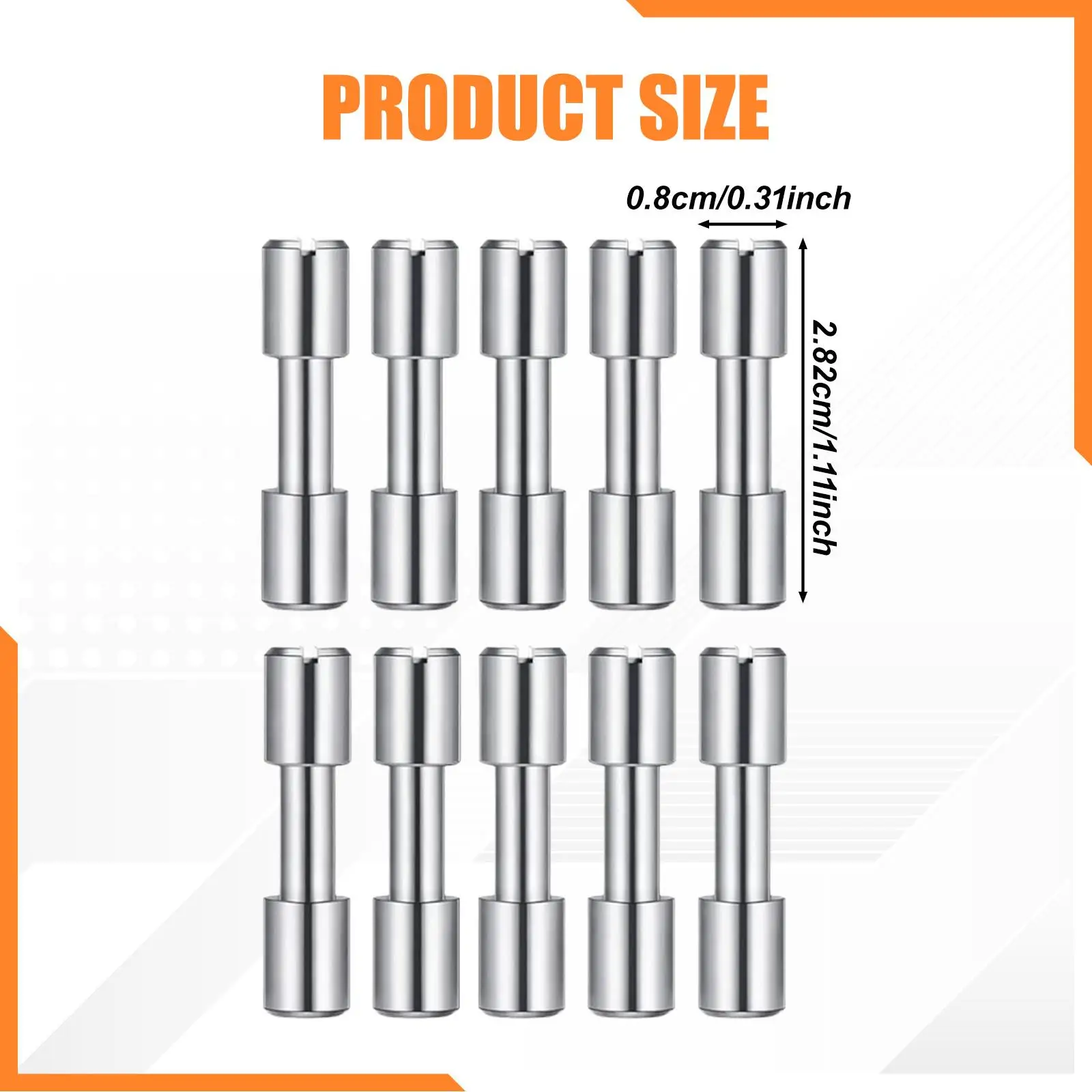 10x Bracket Bolt Fasteners Knives Making Supplies Hardware for Blades Fixing DIY Easy Installation Rustproof Knives Screws