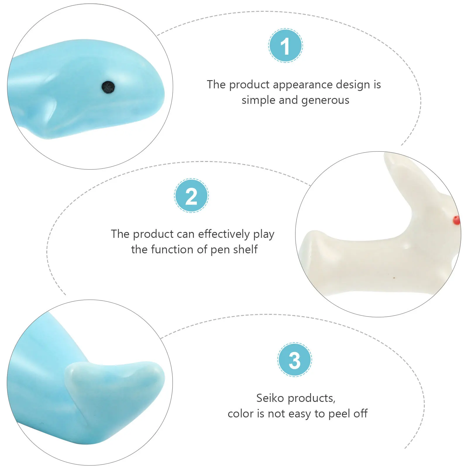 

2Pcs Ceramic Writing Brush Rack Calligraphy Ink Brush Holder Stable Desktop Pen Rest Organizer Ceramic Calligraphy Pen Holder