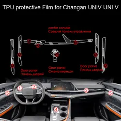 TPU protective Film for Changan UNIV UNI V Car Interior Center Control Navigation Gear Door Windows Panel Transparent Film