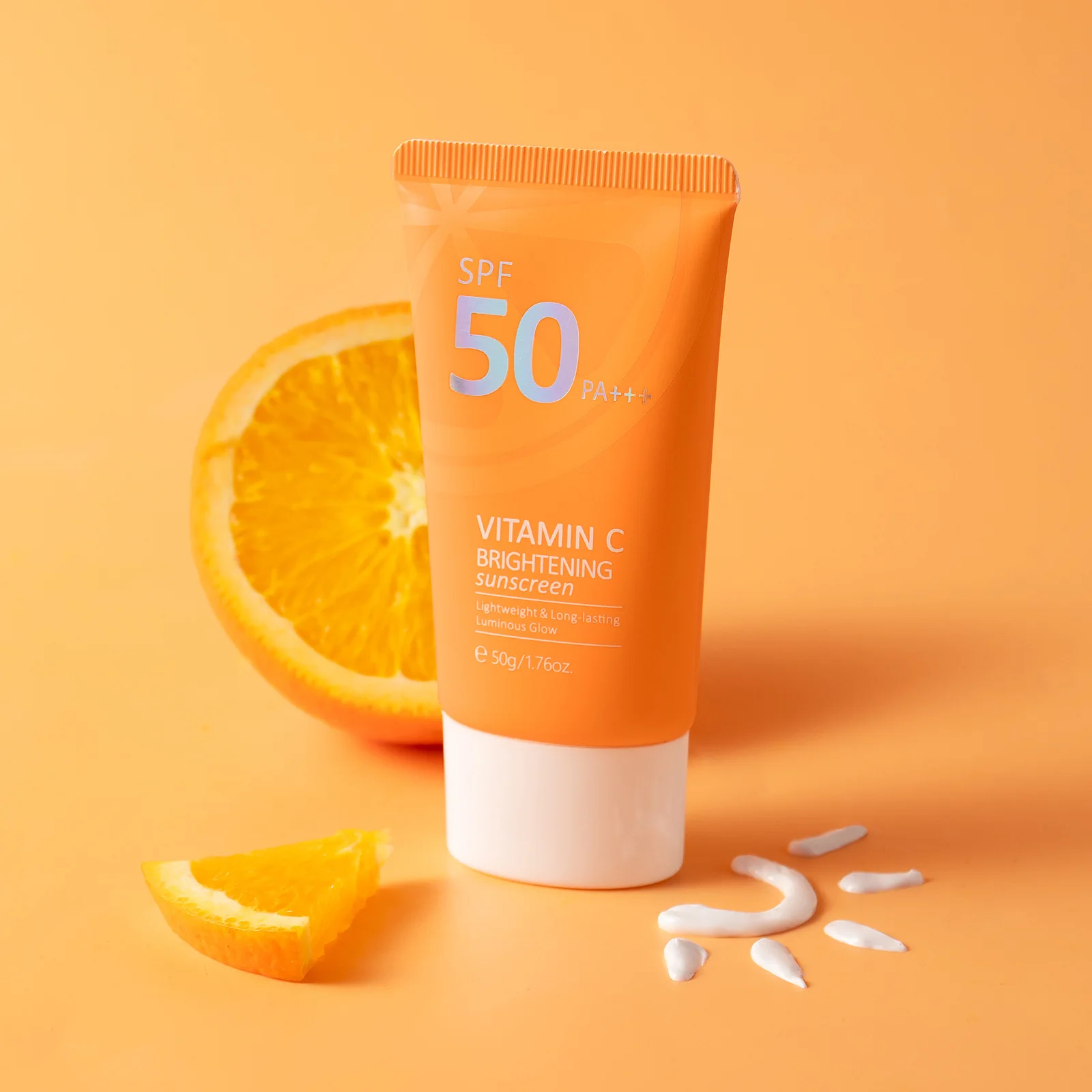 SPF50+ Vitamin C Sunscreen Oily Skin Oil Control Sunscreen Cream Protector Facial Solar Sun Block Isolation Facial Moisturizer