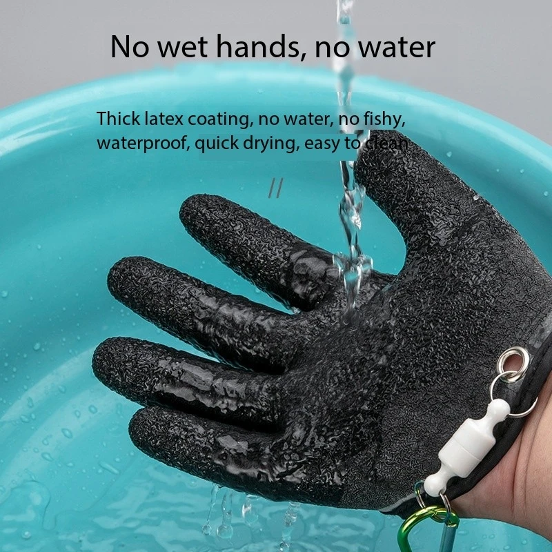 Fish Catching Gloves, Aanti Cuttingi Piercing, Water Resistant, Slippery Wear-Resistant Specialized Marine Fishing Tools Accesso