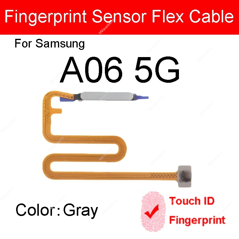 Finger Print Sensor Flex Cable For Samsung Galaxy A06 A16 A26 4G 5G SM-A066B A165F A166B A266B Touch ID Power Button Flex Cable image 3