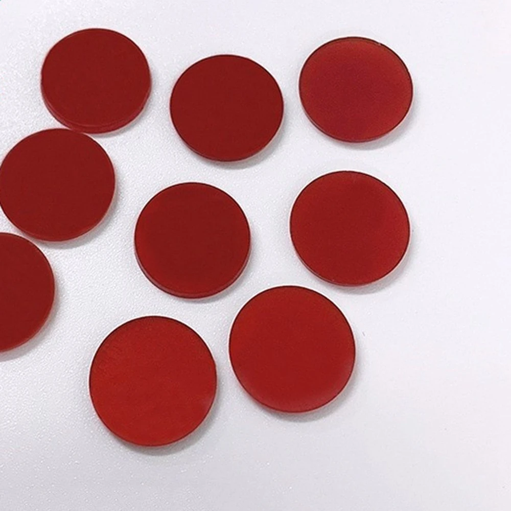 Natural Red Agate Round Slice Loose Gemstone Flat Red Carnelian DIY Jewelry Making