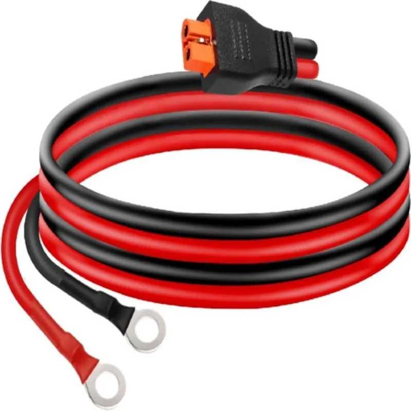 12AWG Solar Rubber-coated XT60/60i Connector To mc4/M3-10/No ring Female Energy Storage Power Charging Cable Solar Panel Cable
