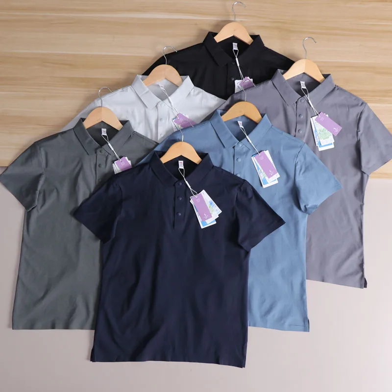 

Мужская летняя модная повседневная спортивная подставка Faion irt Stand Fit ort Sve Commute Breathable Qui Dry Me Trendy Urban Sle