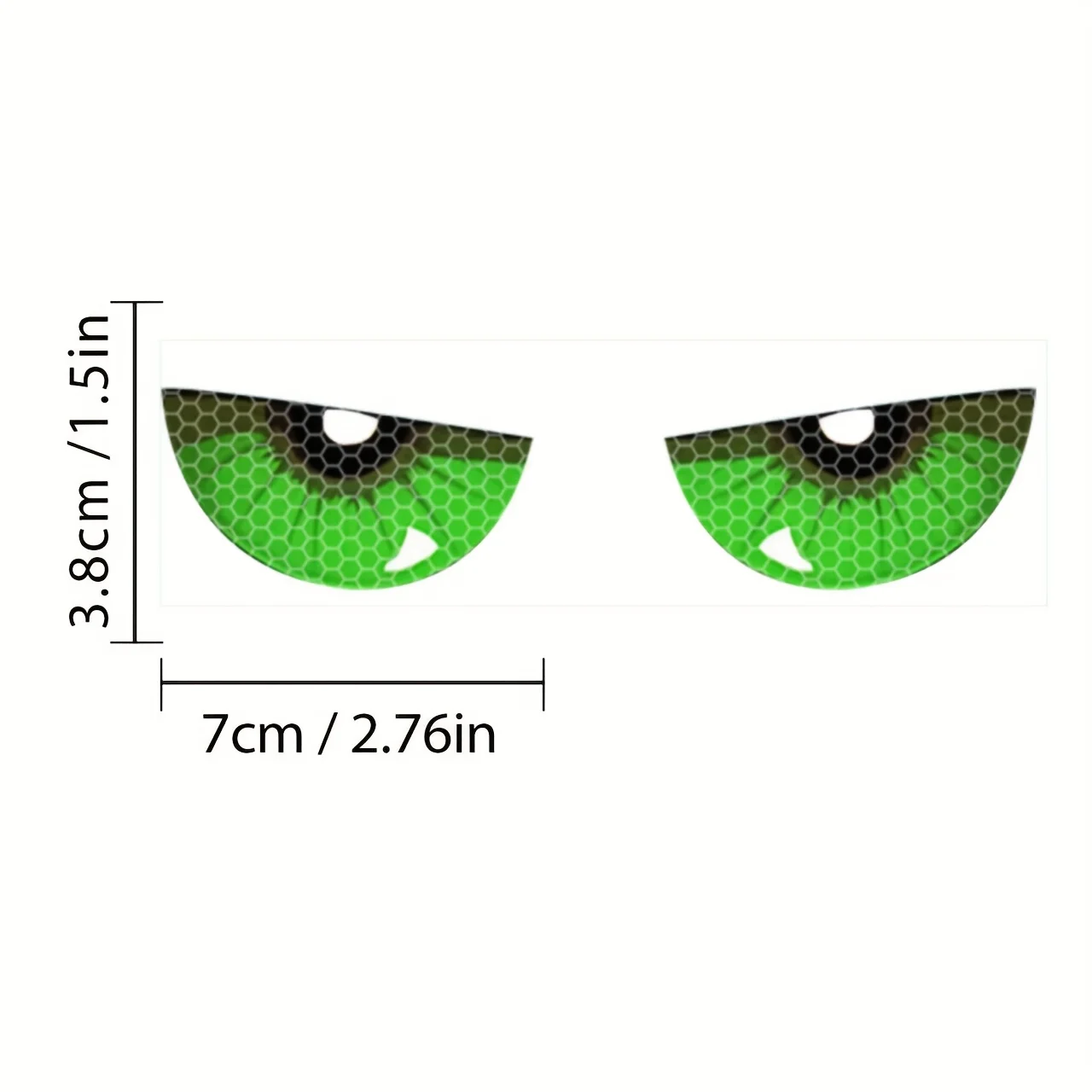 1Pair Devil's Eyes Vinyl Reflective Motorcycle Stickers Self-adhesive Night Driving Safety Warning for Moto Headlights Helmets