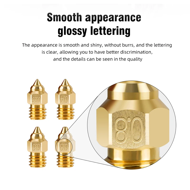 Top Quality Nozzle For CR-6 SE/Ender-3 Series Extruder Brass Nozzles For Ender 3 S1 hardened Nozzle Ender3 S1 pro Upgrade Nozzle